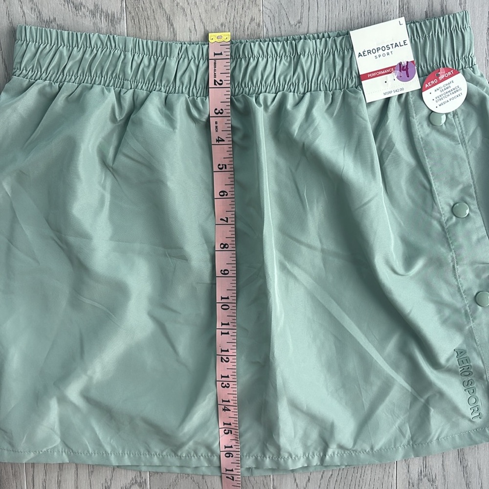 Aeropostale Sport Performance Skort Large Green Skirt New NWT - Picture 7 of 11